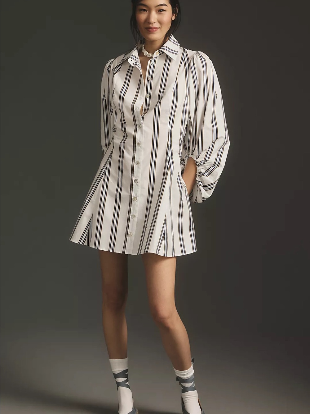 Plenty by Tracy Reese Long-Sleeve Ruched Mini Dress. Size XXS. Like New.
